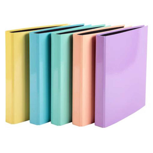 Picture of EXACOMPTA RING FILE A4 GLOSSY 30MM PASTEL